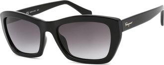 Ferragamo SF958S 001 Womens Sunglasses Black Size 55