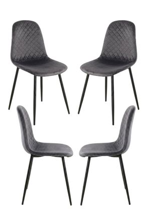 Regalos Miguel Packs Sillas Comedor - Pack 4 Sillas Boide - Gris Oscuro