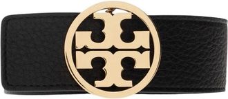 Tory Burch Reversible Logo Belt - Dames - Riemen - Zwart - XL - Leer - Accessoires