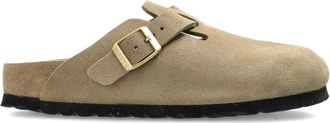 Birkenstock Mules Boston BS in pelle scamosciata - Toni neutri