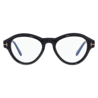 Tom Ford Blue Light Block Geometric Mens Eyeglasses FT5962-B 001 50