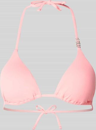 Guess Bikini-Oberteil mit Logo-Detail Modell Rem in Apricot, Gr&ouml;&szlig;e XL