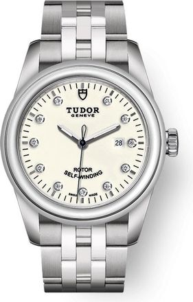 Tudor Glamour Date Automatic Diamond Ladies Watch 53000-0080