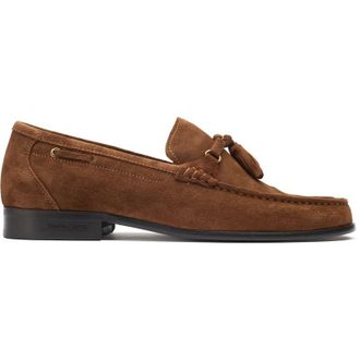 Simon Carter Mens Triceratops Loafer Shoes - Taupe Suede - Size UK 11