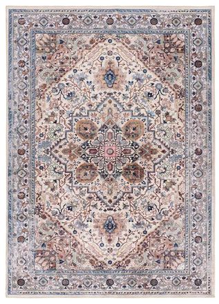 Atticgo Alfombra vintage beige/multicolor 140x200 cm