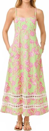 Lilly Pulitzer Haliey Midi Dress In Pistachio Macaron Alina