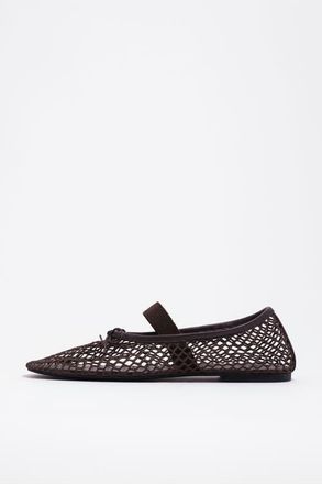 Bimba & Lola Mesh Ballerina in Dark Brown at Nordstrom, Size 39