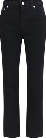 Dolce & Gabbana Black Straight Mid Rise Jeans
