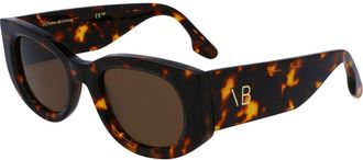 Victoria Beckham Brown Acetate Womens Sunglasses