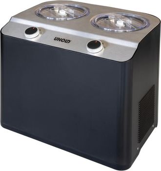 Unold Doppio Compresor De Helados 2,4 L 250 W Negro, Acero Satinado