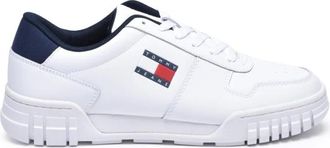 Tommy Jeans Schoenen, Heren, Wit, 40 EU, Leer, Cupsole ESS