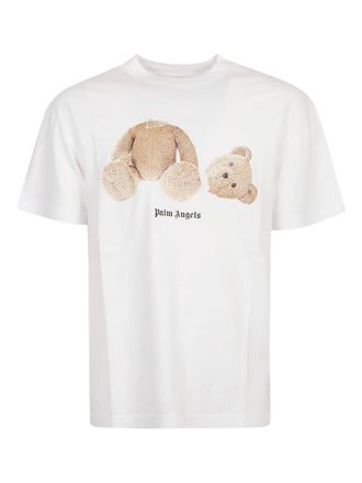 Palm Angels T-shirt Broken Bear - Bianco