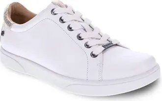 Revere Comfort Shoes Womens Limoges Casual Sneaker In Coconut/metallic Interest