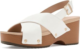 Dr. Scholls Weslee Slingback Sandals Womens Sandals White : 8.5 M, Synthetic