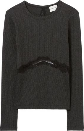 Claudie Pierlot Top a coste - Nero