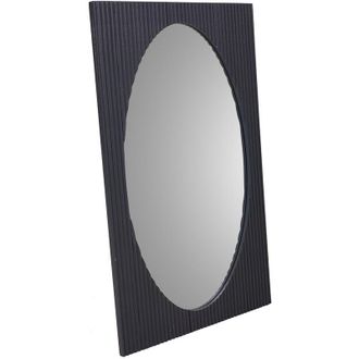 Wanderlust Deco Espejo De Madera Gris Oscuro 50x2.5x80