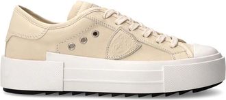 Philippe Model Sneakers Paris Haute Tennis - Dames - Sneakers - Beige - 38 EU - Katoen - Schoenen