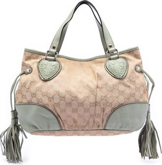 Gucci Pre-owned Womens Small Gg Canvas Tribeca Tote - Beige Textile - One Size