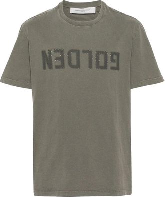 Golden Goose T Shirt Verde-Uomo