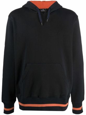 Paul Smith Felpa con cappuccio e logo - Nero