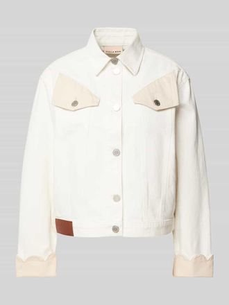 Stella Nova Jeansjacke mit Brustpattentaschen in Offwhite, Gr&ouml;&szlig;e 34