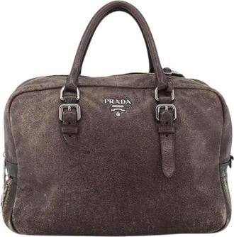 Prada Pre-owned Vintage Handtas - Dames - Vintage Handtas - Paars - ONE Size - Leer - Vintage