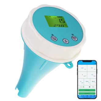 OEM Medidor Inteligente De Calidad Del Agua: Monitor Flotante Bluetooth 6 En 1 Para Piscinas, Spas Y Sistemas Hidrop&oacute;nicos: Mide El Ph, La Conductividad E
