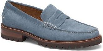 Johnston & Murphy Collier Penny Loafer in Denim Suede at Nordstrom Rack, Size 10.5