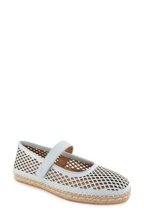 Gentle Souls Sienna Mary Jane Flat in Ballad Blue Nubuck at Nordstrom, Size 5.5