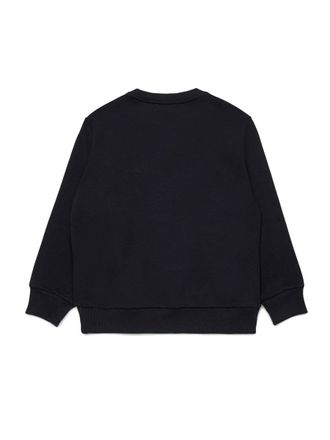 Diesel Logo-Embroidered Cotton-Blend Sweatshirt - Black