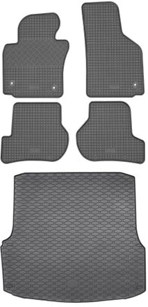 OEM Skoda Octavia Ii Sed&aacute;n De 03.2004 A 01.2013. Juego De Alfombrillas De Goma Para Coche Y Alfombrilla Para Maletero