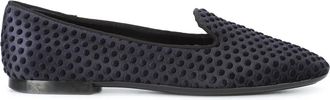 Tod's polka dot-embossed slippers - Zwart