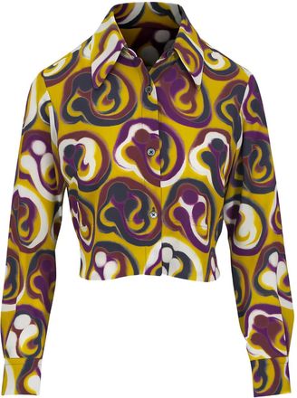 Odeeh Camicia a fantasia - Giallo