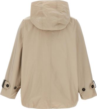 Brunello Cucinelli Womens Beige Polyester Full-Length Jacket Clothing