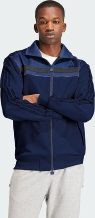 adidas Originals ADIDAS Originals Mens Premium Track Top - Blue Recycled Material - Size X-Small