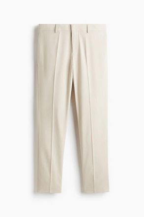 H&M Slim Fit Suit Trousers in Light Beige at Nordstrom, Size 32