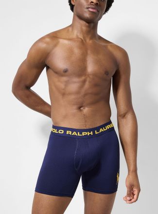 Polo Ralph Lauren Mens 5 logo micro-perforated boxer brief Recycled nylon