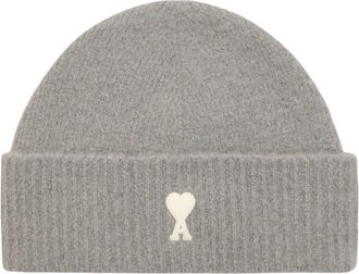 Ami Quota Ami De Coeur Ribbed Beanie