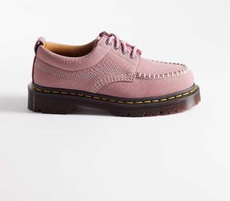 Dr. Martens Dr. Martens - Lowell - Scarpe in nabuk rosa polvere con cuciture a contrasto
