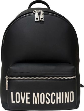 Love Moschino Zaino con logo frontale - - Bags - Donna - Nero - ONE SIZE