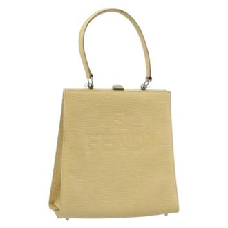 Fendi Pre-owned Vintage Handtas - Dames - Vintage Handtas - Beige - ONE Size - Leer - Vintage