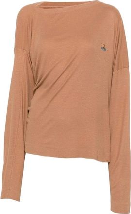Vivienne Westwood Truien & Vesten, Dames, Bruin, XS, Round-neck Truien