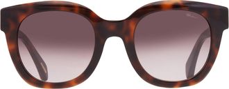 Chopard Brown Gradient Oval Ladies Sunglasses SCH335S 01AY 52