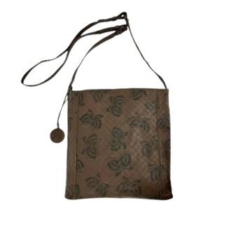 Bottega Veneta Pre-owned Cross Body Bags, female, Brown, Size: ONE SIZE Pre-owned Embossed Leather Crossbody Bag