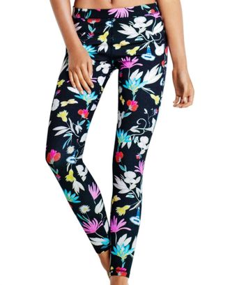 Seafolly Scuba Legging In Sea Flower Festival Black