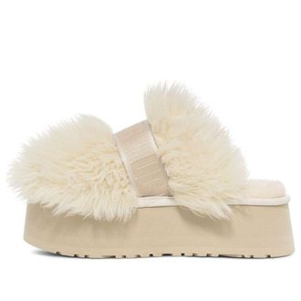 UGG (WMNS) UGG Sustainable Fluff Momma Slide White 1131974-WHT