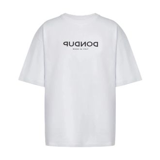 Dondup T-Shirts, female, White, Size: XS Crew Neck T-shirt