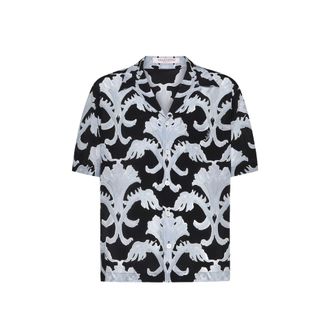 Valentino Valentino Garavani Metamorphos Wall Print Bowling Shirt