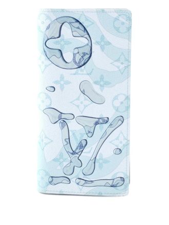 Louis Vuitton Brazza Wallet Limited Edition Aquagarden Monogram Canvas small wallets - women - Fabric - One Size - Blue