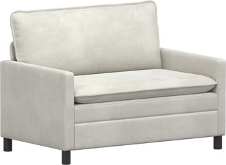 vidaXL Sof&aacute; Crema 126 X 81 X 87,5 Cm Terciopelo Vidaxl